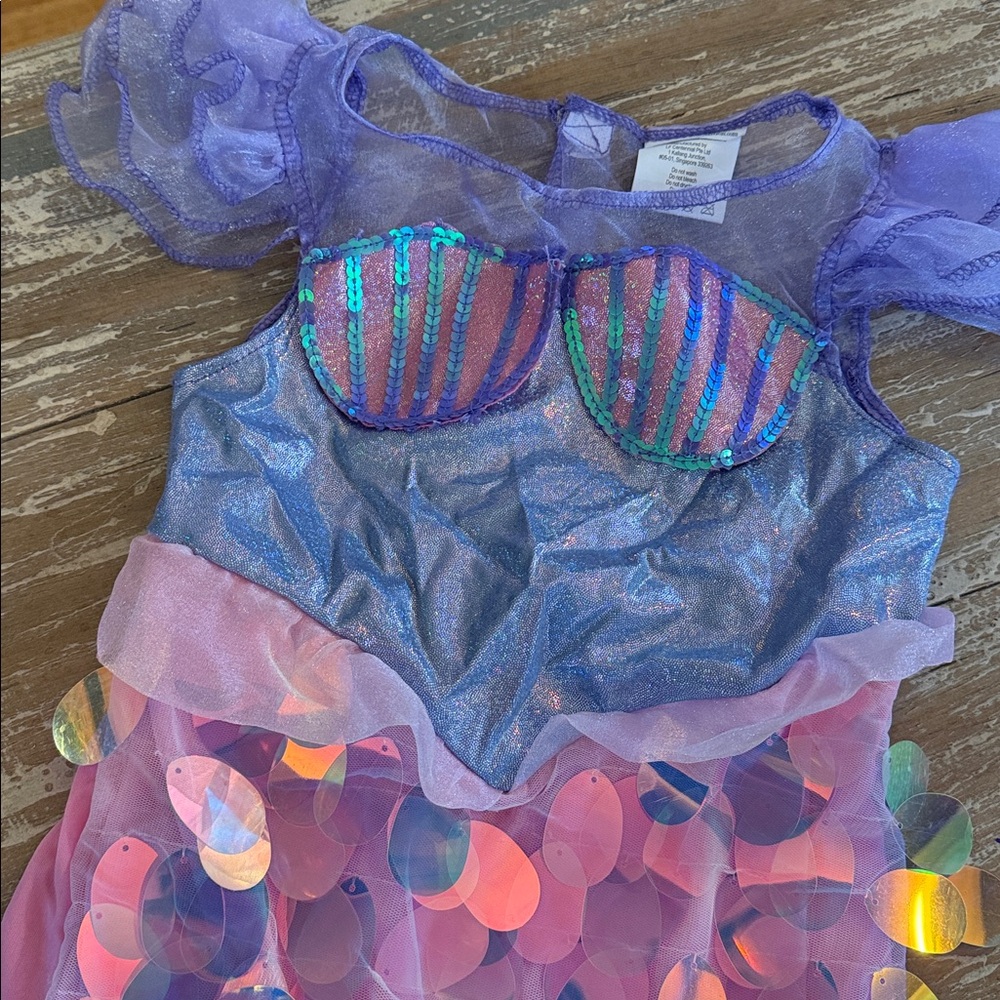 Purple and Pink Mermaid Costume Dress